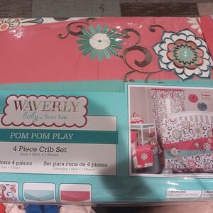 Waverly Pom Pom Play 4 Piece Crib Set